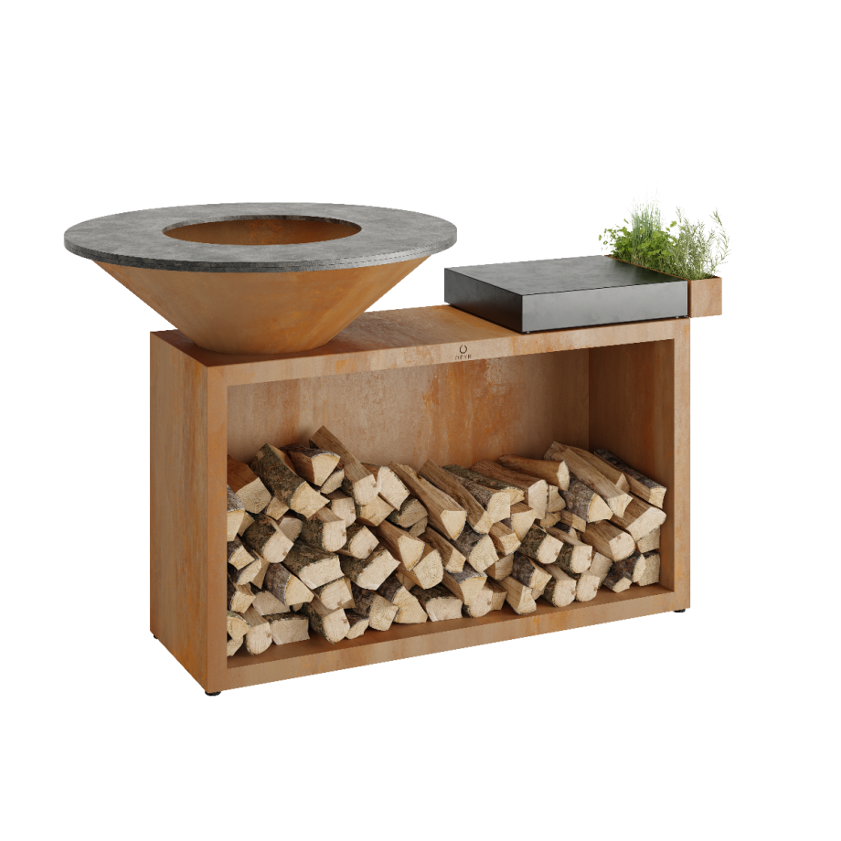 OFYR Island Corten 85 Teak Hout